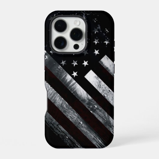 Patriotic Industrial American Flag iPhone Hoesje (Achterkant)