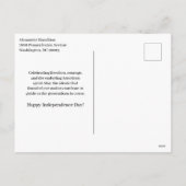 Patriotic Industrial Independence Day Feestdagenkaart (Achterkant)