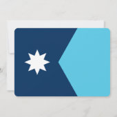 Patriotic invitations with Flag of Minnesota Kaart (Achterkant)