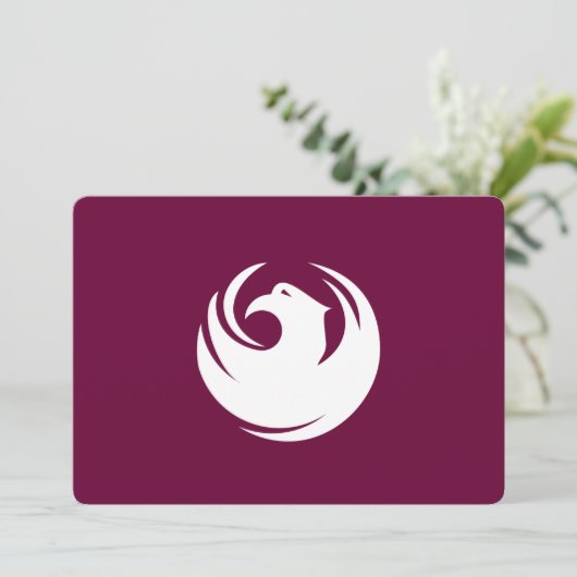Patriotic invitations with Flag of Phoenix City Kaart (Staand voorkant)