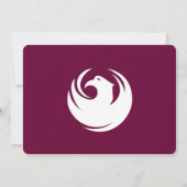 Patriotic invitations with Flag of Phoenix City Kaart (Achterkant)