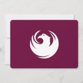 Patriotic invitations with Flag of Phoenix City Kaart (Voorkant)