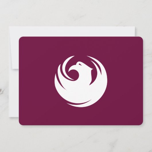 Patriotic invitations with Flag of Phoenix City Kaart (Voorkant)