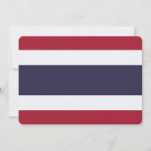 Patriotic invitations with Flag of Thailand Kaart (Voorkant)