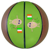 Patriotic Irish Egg Basketball Mini Basketbal (Verticaal)