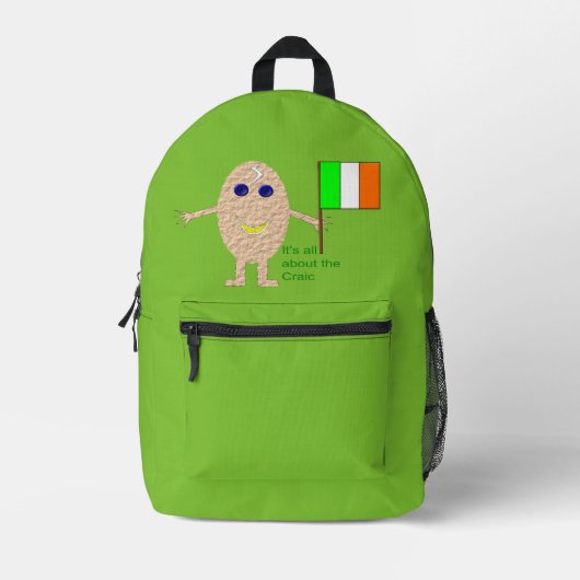 Patriotic Irish Egg Bedrukte Rugzak (Voorkant)