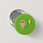 Patriotic Irish Egg Button (Voorkant /achterkant)