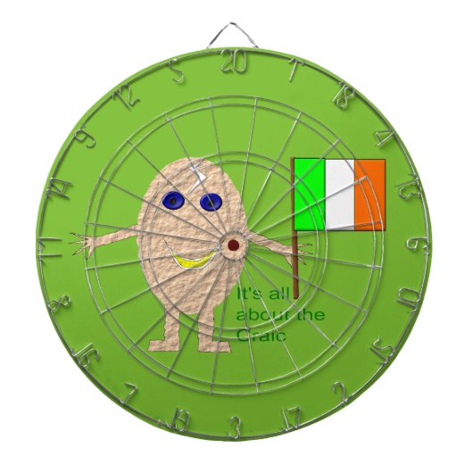 Patriotic Irish Egg Dart Board Dartbord (Voorkant)
