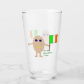 Patriotic Irish Egg Glas (Achterkant)