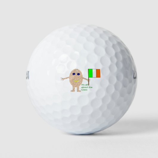 Patriotic Irish Egg Golf Ball Golfballen (Voorkant)