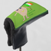 Patriotic Irish Egg Golf Putter Hoesje Golfheadcover (3/4 voorkant)