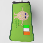 Patriotic Irish Egg Golf Putter Hoesje Golfheadcover (Draai 90)