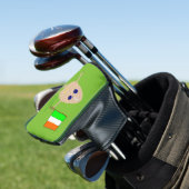 Patriotic Irish Egg Golf Putter Hoesje Golfheadcover (Insitu)