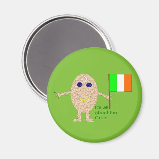 Patriotic Irish Egg Magnet (Voorkant / Achterkant)