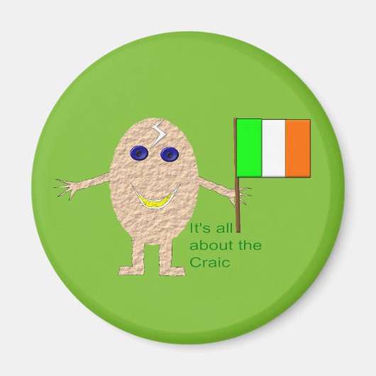 Patriotic Irish Egg Magnet (Voorkant)