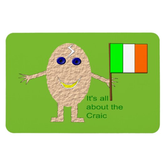 Patriotic Irish Egg Magnet Magneet (Horizontaal)