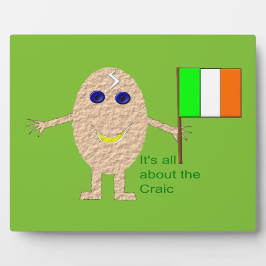 Patriotic Irish Egg Plaque Fotoplaat (Voorkant)