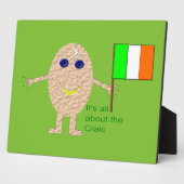 Patriotic Irish Egg Plaque Fotoplaat (Zijkant)