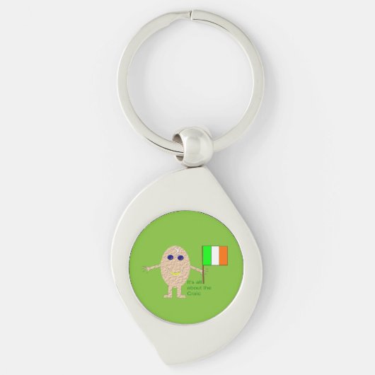 Patriotic Irish Egg Sleutelhanger (Voorkant)