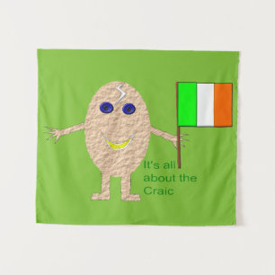 Patriotic Irish Egg Tapestry Wandkleed