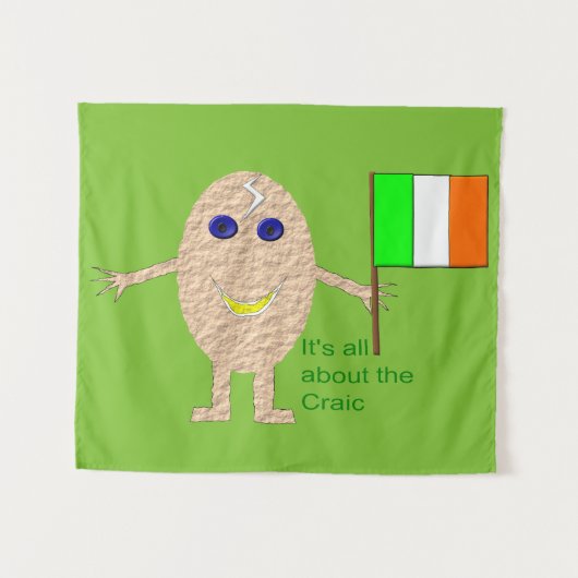 Patriotic Irish Egg Tapestry Wandkleed (Voorkant (horizontaal))
