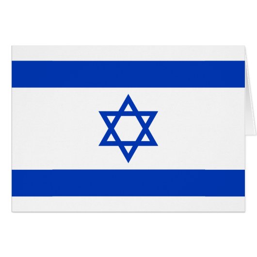 Patriotic Israel Flag (Voorkant Horizontaal)