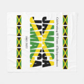 Patriotic JAMAICA JAMAICA Fleece Deken (Voorkant (Horizontaal))