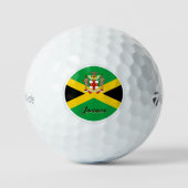 Patriotic Jamaican Flag Golf Balls, Jamaica Golfballen (Voorkant)