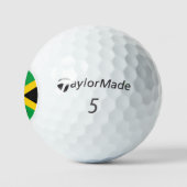 Patriotic Jamaican Flag Golf Balls, Jamaica Golfballen (Logo)