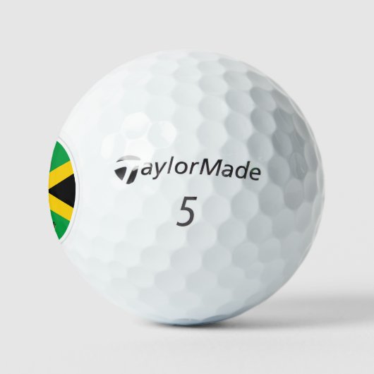 Patriotic Jamaican Flag Golf Balls, Jamaica Golfballen (Logo)