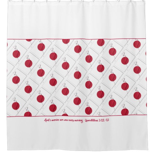 Patriotic JAPANESE FLAG Douchegordijn (Voorkant)