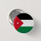 Patriotic Jordan Flag Ronde Button 3,2 Cm (Voorkant /achterkant)