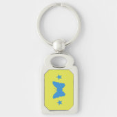 Patriotic keychain with Flag of Bady Bassit (Voorkant)
