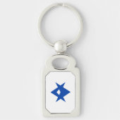 Patriotic keychain with Flag of Toyota City, Japan (Voorkant)