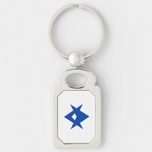 Patriotic keychain with Flag of Toyota City, Japan (Voorkant)