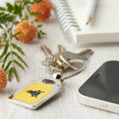 Patriotic keychain with Flag of Uri, Switzerland (Zijkant)