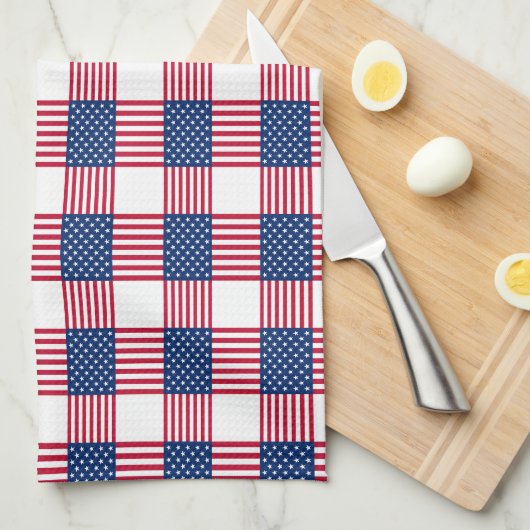 Patriotic Kitchen Towel Theedoek (Quarter Fold)