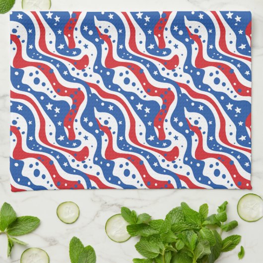 Patriotic Kitchen Towel Theedoek (Gevouwen)