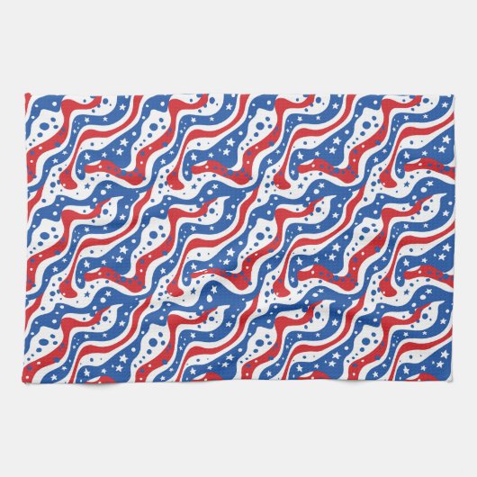 Patriotic Kitchen Towel Theedoek (Horizontaal)