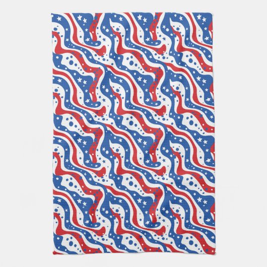 Patriotic Kitchen Towel Theedoek (Verticaal)