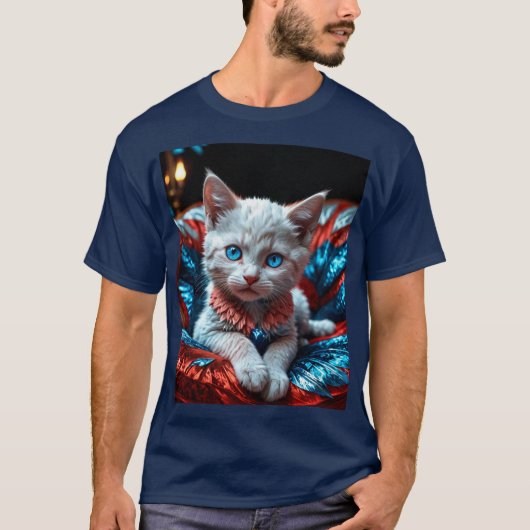 Patriotic Kitten T-shirt (Voorkant)