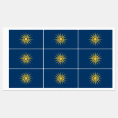 Patriotic labels with flag of Macedonia, Greece (Vel)