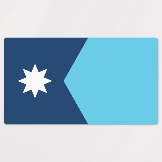 Patriotic labels with flag of Minnesota (Design 2)