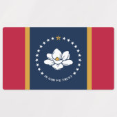 Patriotic labels with flag of Mississippi (Design 1)