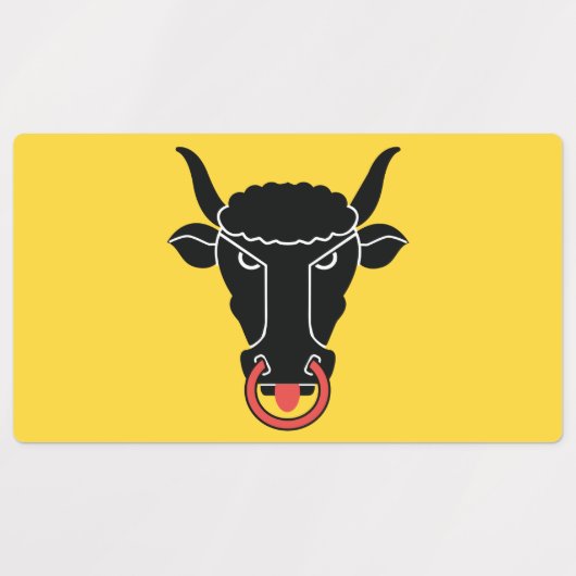 Patriotic labels with flag of Uri canton, Swiss (Design 1)