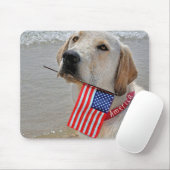 Patriotic Labrador Retriever Muismat (Met muis)