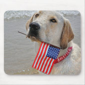 Patriotic Labrador Retriever Muismat (Voorkant)