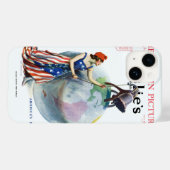 Patriotic Lady Liberty Magazine Hoesje Art (Achterkant (horizontaal))