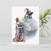  Patriotic Lady Liberty Magazine Hoesje Art (Staand voorkant)