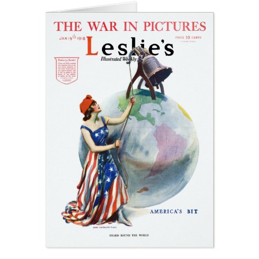  Patriotic Lady Liberty Magazine Hoesje Art (Voorkant)